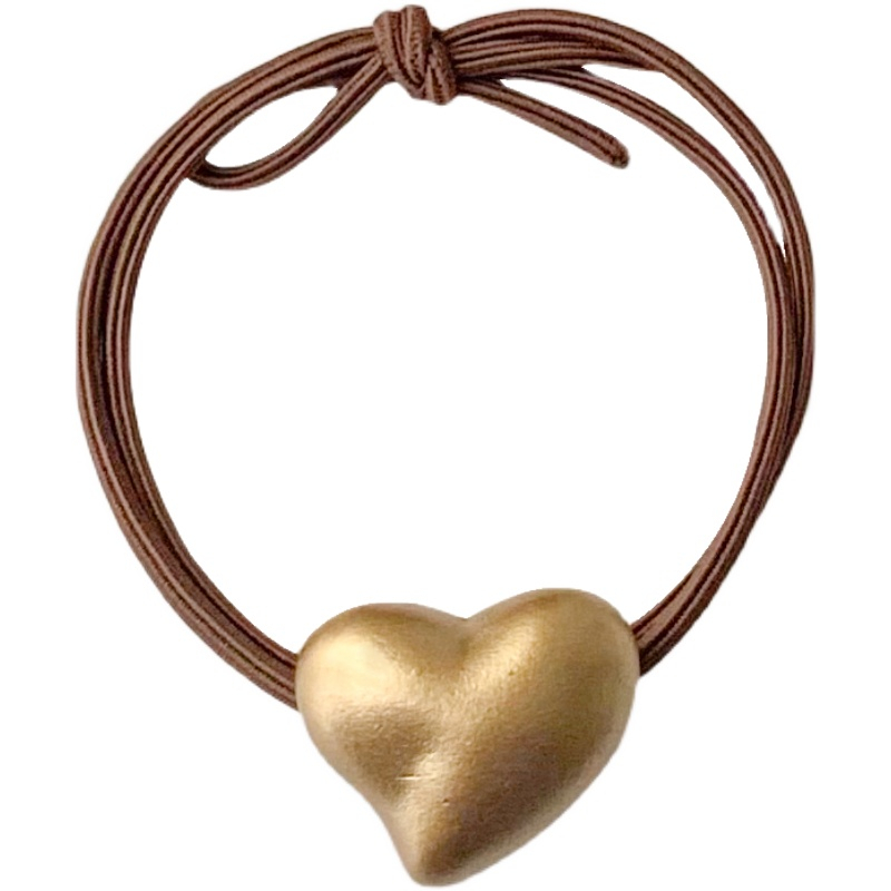 Set 10 Dây Buộc Tóc Cao Su In Họa Tiết Da Báo Đơn Giản Dành Cho Nữ