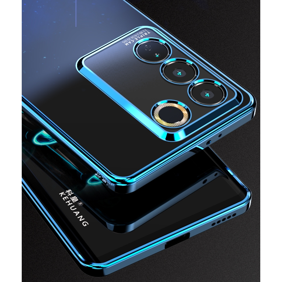 ốp lưng điện thoại mạ sang trọng tương thích Cho OPPO Reno 5 5PRO 5PRO+ Reno 4 4Pro 4SE Reno 3 PRO Reno 2 F/2 Z Ốp mềm silicon TPU trong suốt case