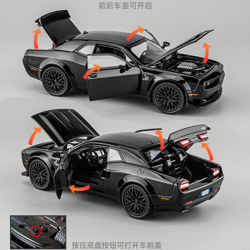 Xe Ô Tô Đồ Chơi Dodge Challenger Hellcat Với Tỷ Lệ 1 / 32
