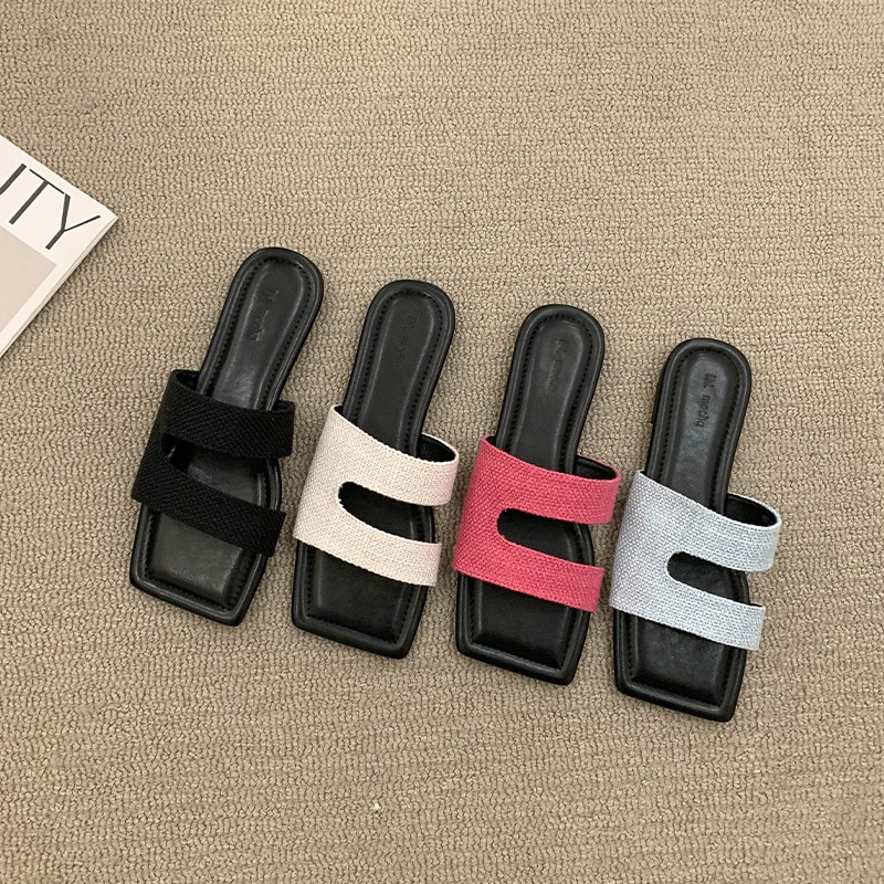 Giày Lười Đế Bằng Thiết Kế Đơn Giản Phong Cách Mới Dễ Phối Đồ Thời Trang Xuân Hè Kiểu Pháp Cho Nữ