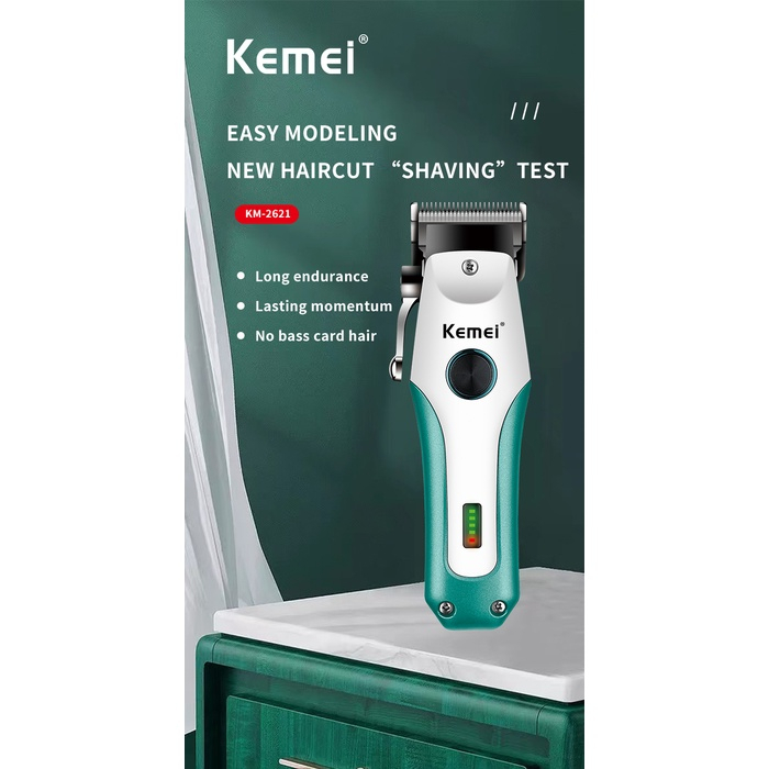 Tông Đơ Cắt Tóc Chuyên Nghiệp Không Dây Kemei Cho Nam