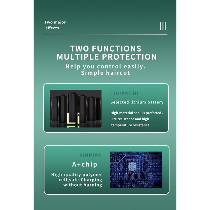 Tông Đơ Cắt Tóc Chuyên Nghiệp Không Dây Kemei Cho Nam