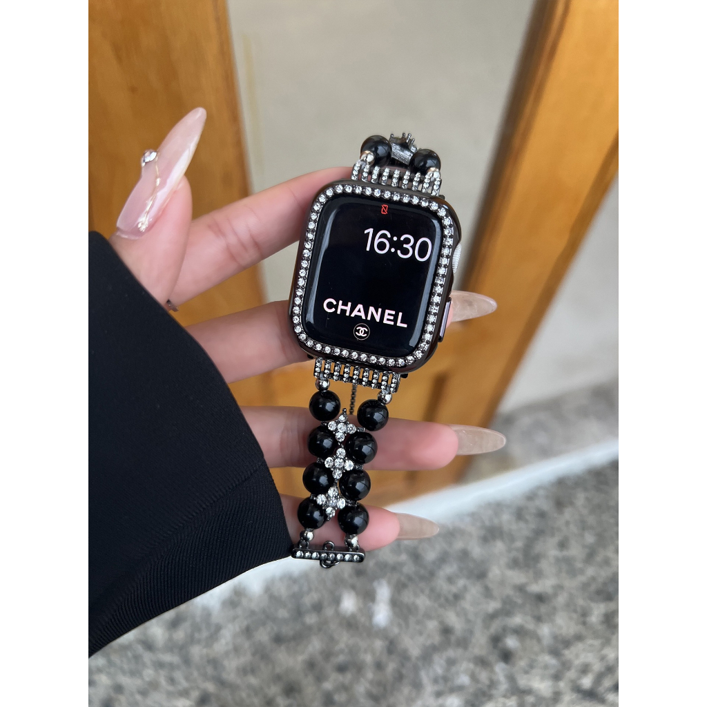 Dây Đeo Tay Chuỗi Hạt 49mm 45 41 40 38 44m Thay Thế Chuyên Dụng Cho Apple Watch Serie 7 8 6 Se 5 4 Ultra