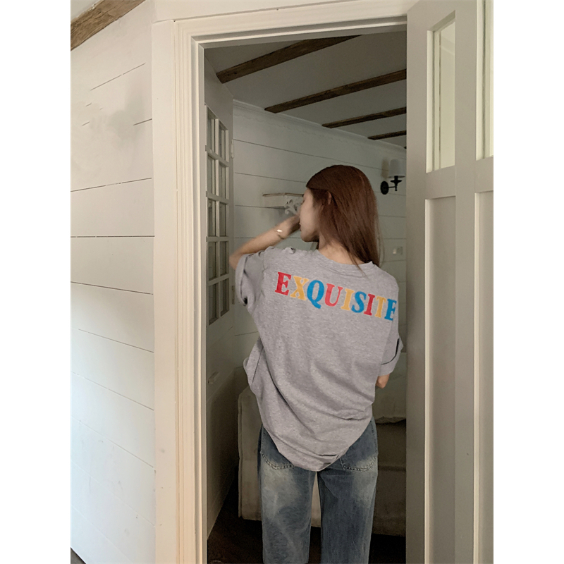 Áo Thun Nữ Ngắn Tay In Hình LALISAS Phong Cách retro Mỹ