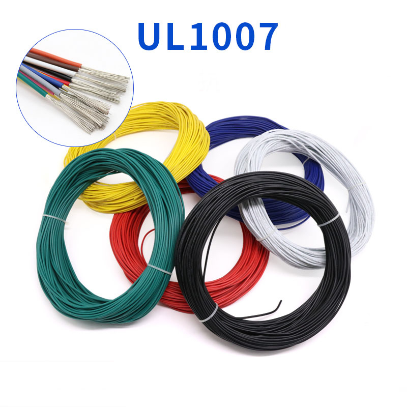 ((FX) UL1007 Dây điện tử 30AWG 28AWG 26AWG 24AWG Kết nối đồng mạ hàn thân thiện với môi trường Dây b