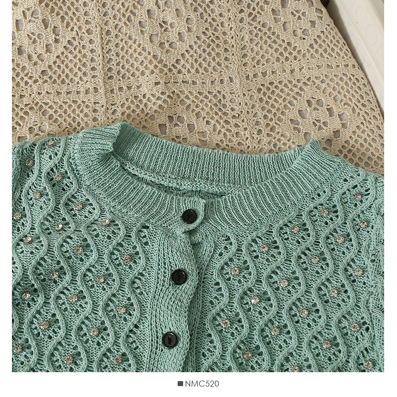 Áo Cardigan Dệt Kim Tay Ngắn Thiết Kế Mới Thời Trang Mùa Hè Dành Cho Nữ