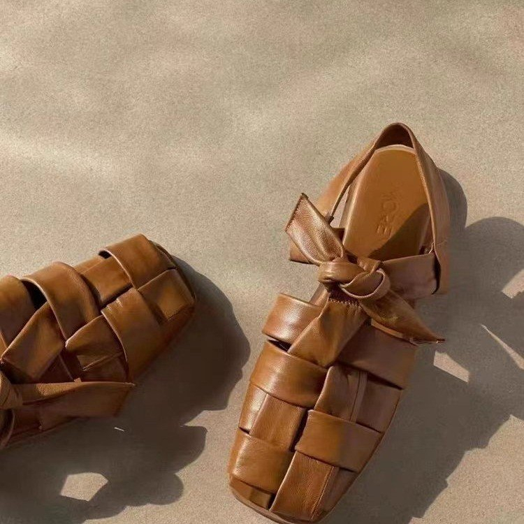 Giày Sandal Đế Mềm Phong Cách Retro Cho Nữ