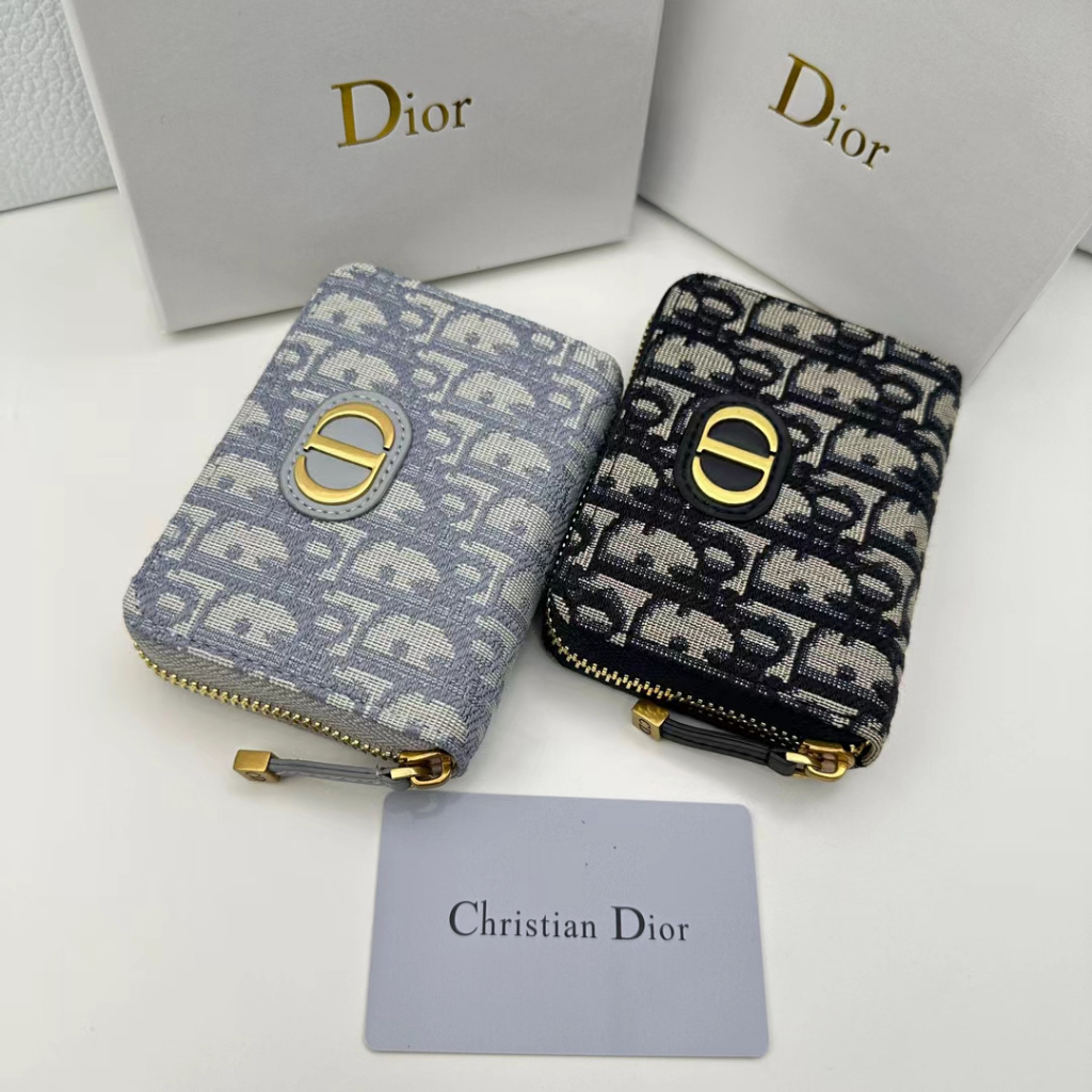 Ví Đựng Tiền Xu Dior D07 100% Chính Hãng Kèm Hộp Đựng Chống Bụi