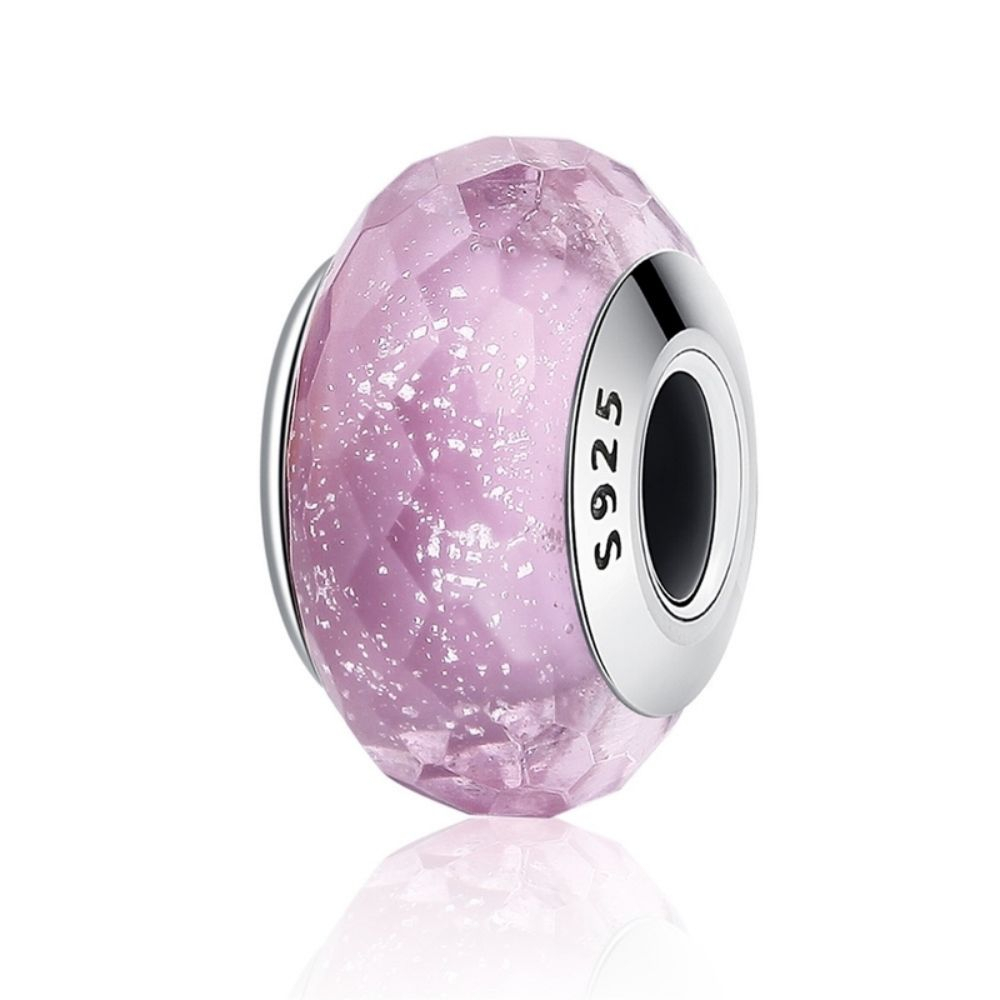 Hạt Thủy Tinh Murano Nhiều Màu Sắc Mạ Bạc 925 Dùng Làm Trang Sức