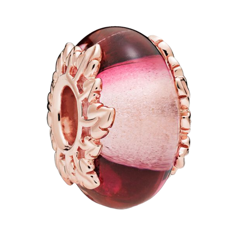 Hạt Thủy Tinh Murano Nhiều Màu Sắc Mạ Bạc 925 Dùng Làm Trang Sức