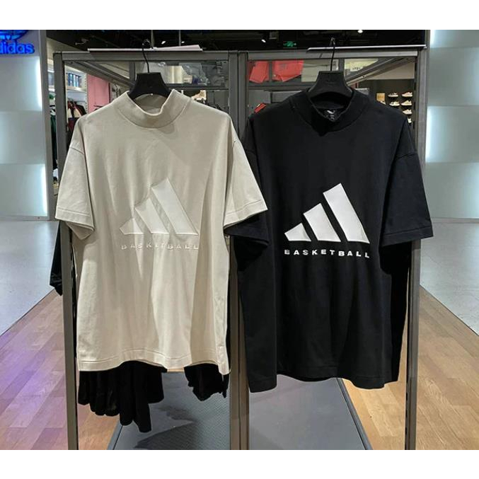 Áo Thun Bóng Rổ Adidas 100% IK0001 IJ999 Dáng Rộng Phong Cách Retro