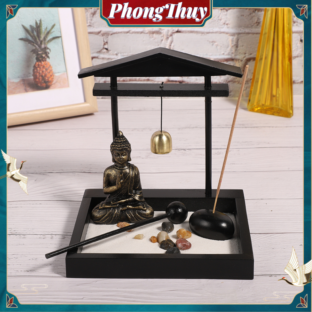 Tượng phật thích ca full bộ trang trí phật thái phong thuỷ để bàn siêu đẹp Khay Cát Trang Trí Nhà Phòng Khách Sáng Tạo【PhongThuy】