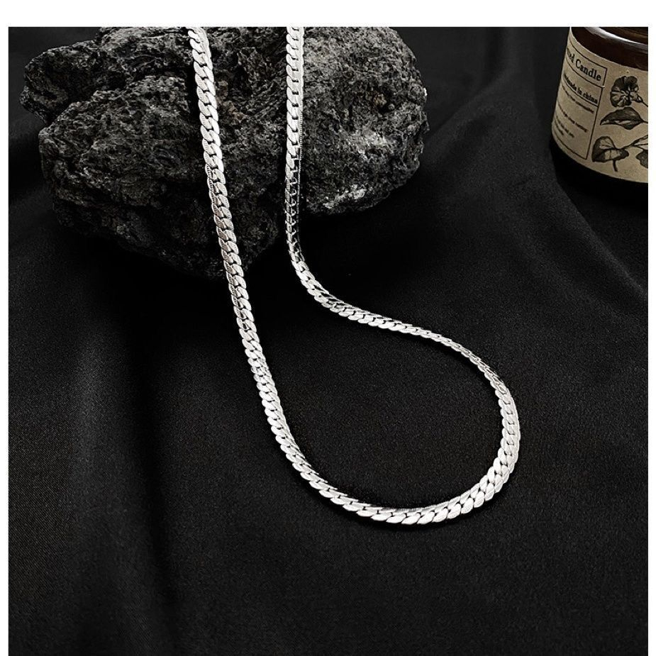 Hàng Có Sẵn Dây Chuyền Thép Titan Dập Nổi Họa Tiết Niche Hip Hop Thời Thượng Không Phai Màu Cho Nam