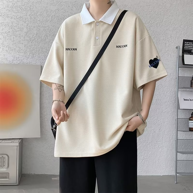 Áo Thun Cổ Tròn Dáng Rộng Thời Trang Mùa Hè Trẻ Trung Cho Nam