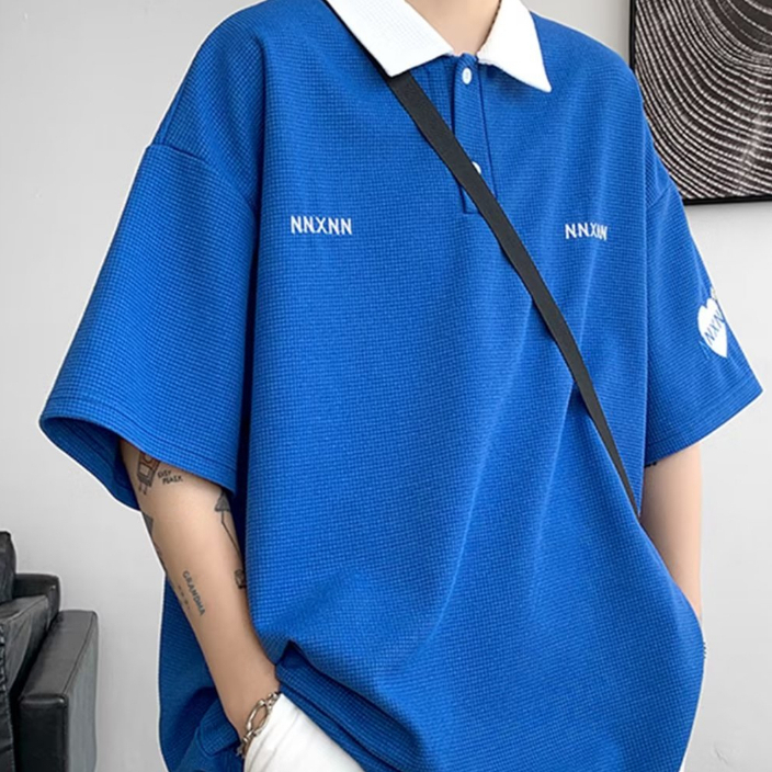 Áo Thun Cổ Tròn Dáng Rộng Thời Trang Mùa Hè Trẻ Trung Cho Nam