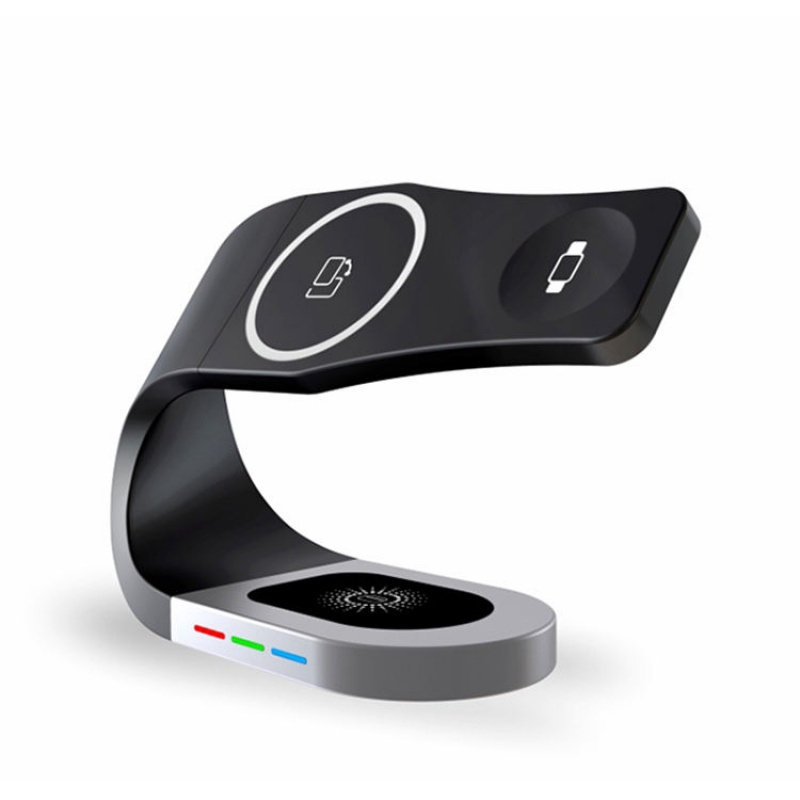 Đế Sạc Nhanh Không Dây Cho iPhone 14 Pro Max 13 Mini 11Pro XS Max Apple Watch AirPods Pro