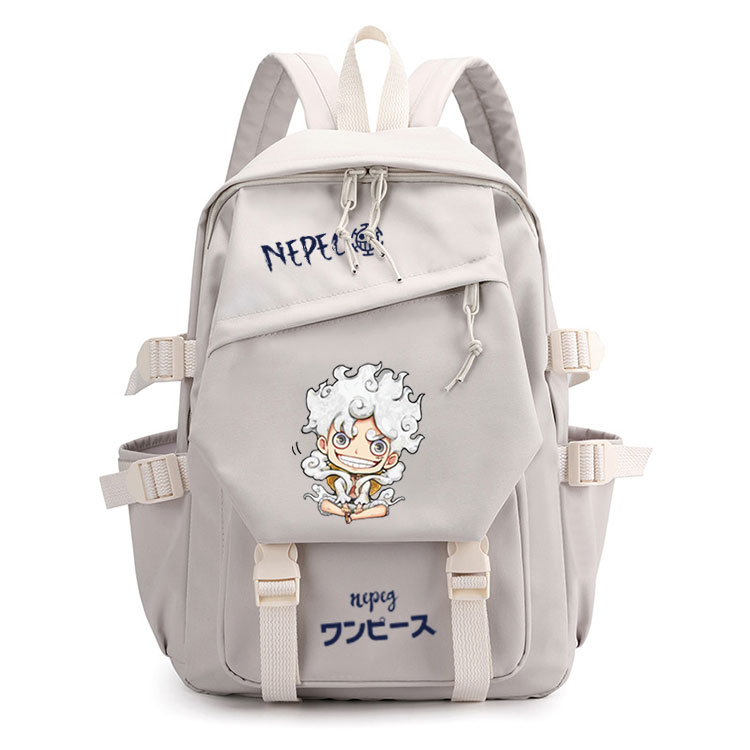 One piece co-branded schoolbag sun god nika luffy gear 5 ace ins-style dễ thương học sinh trung học cơ sở nhật bản lớp 3-6 balo ōkashichibukai