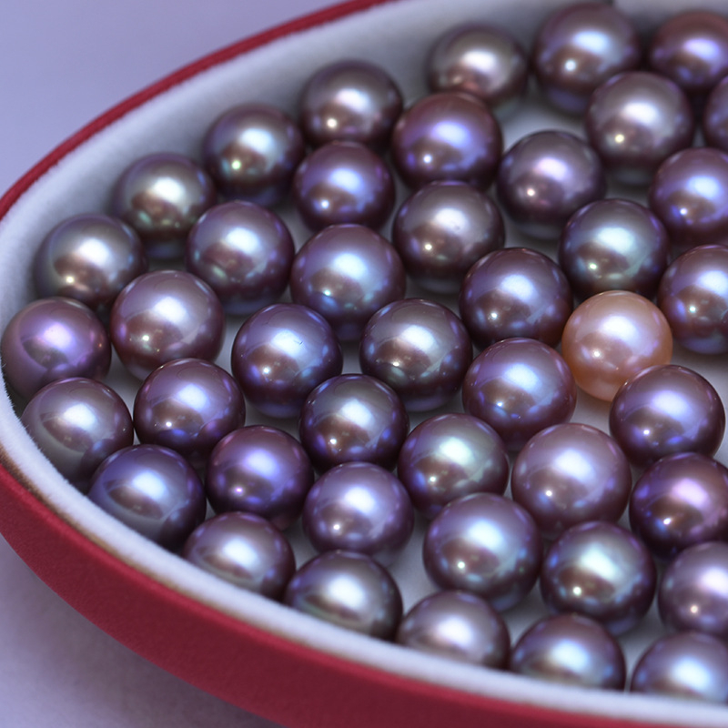 Chuỗi Hạt Ngọc Trai Edison Màu Tím 9-16mm Độc Đáo DIY