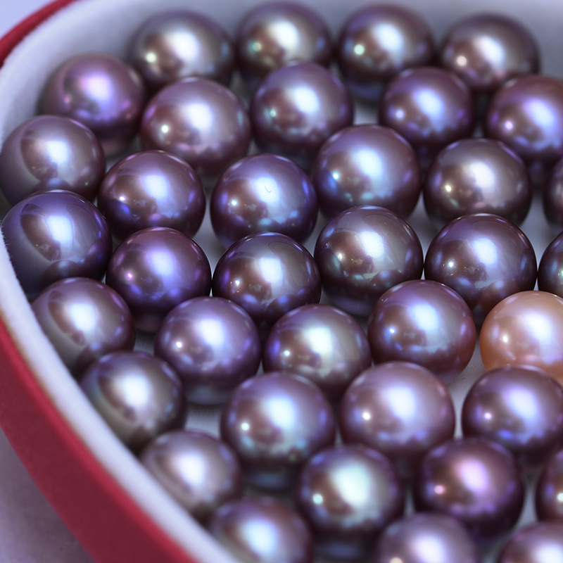 Chuỗi Hạt Ngọc Trai Edison Màu Tím 9-16mm Độc Đáo DIY