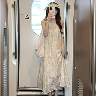New 2024 Summer Fashion Style Lace Sleeveless Medium Length Dress