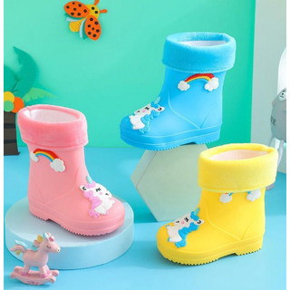 Giày Bốt Đi Mưa Chống Trượt In Hình Chú Heo Peppa Đáng Yêu Cho Bé