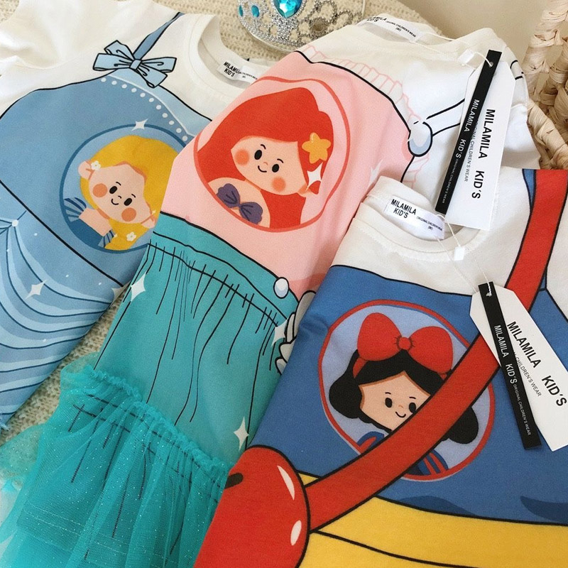 Đầm Công Chúa Elsa / Nàng Tiên Cá Xinh Xắn Cho Bé Gái