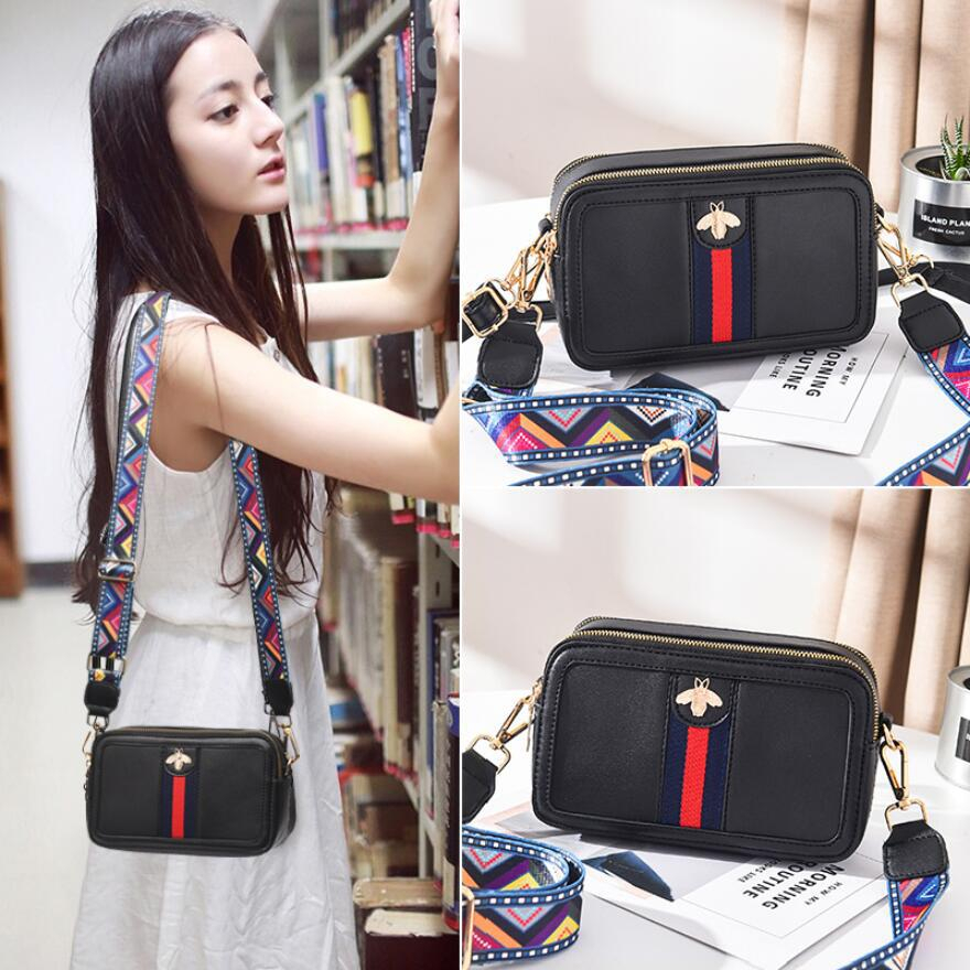 Túi Đeo Chéo Hình Vuông Nhỏ Dây Đeo Bản Rộng Thời Trang Cho Nữ