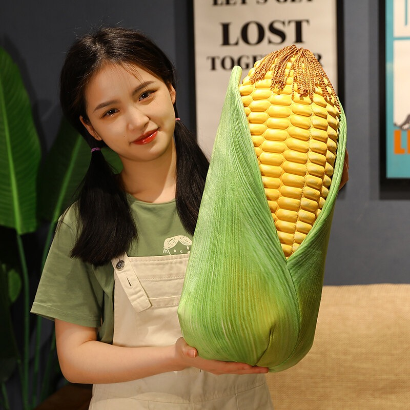 Gối Nhồi Bông Hình Bắp Nướng Vui Nhộn Trang Trí Nhà Cửa
