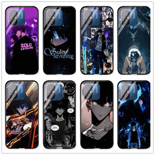 Dành Cho Redmi 12C / Redmi 11A / Redmi 10C Anime Hoạt Hình Solo Leveling Sung Jin Woo Jinwoo Kính Cường Lực Vỏ Cứng Cá Tính Tùy Chỉnh Vỏ Điện Thoại DIY