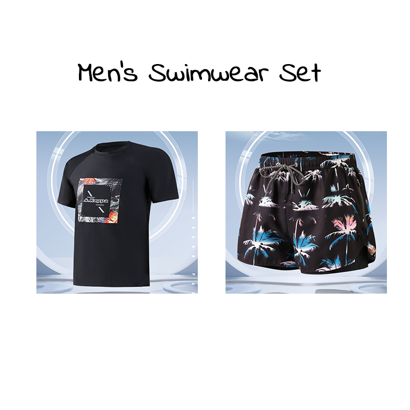 Bộ Đồ Bơi Kappa Gồm Áo + Quần Short Thời Trang Đi Bơi Cho Nam