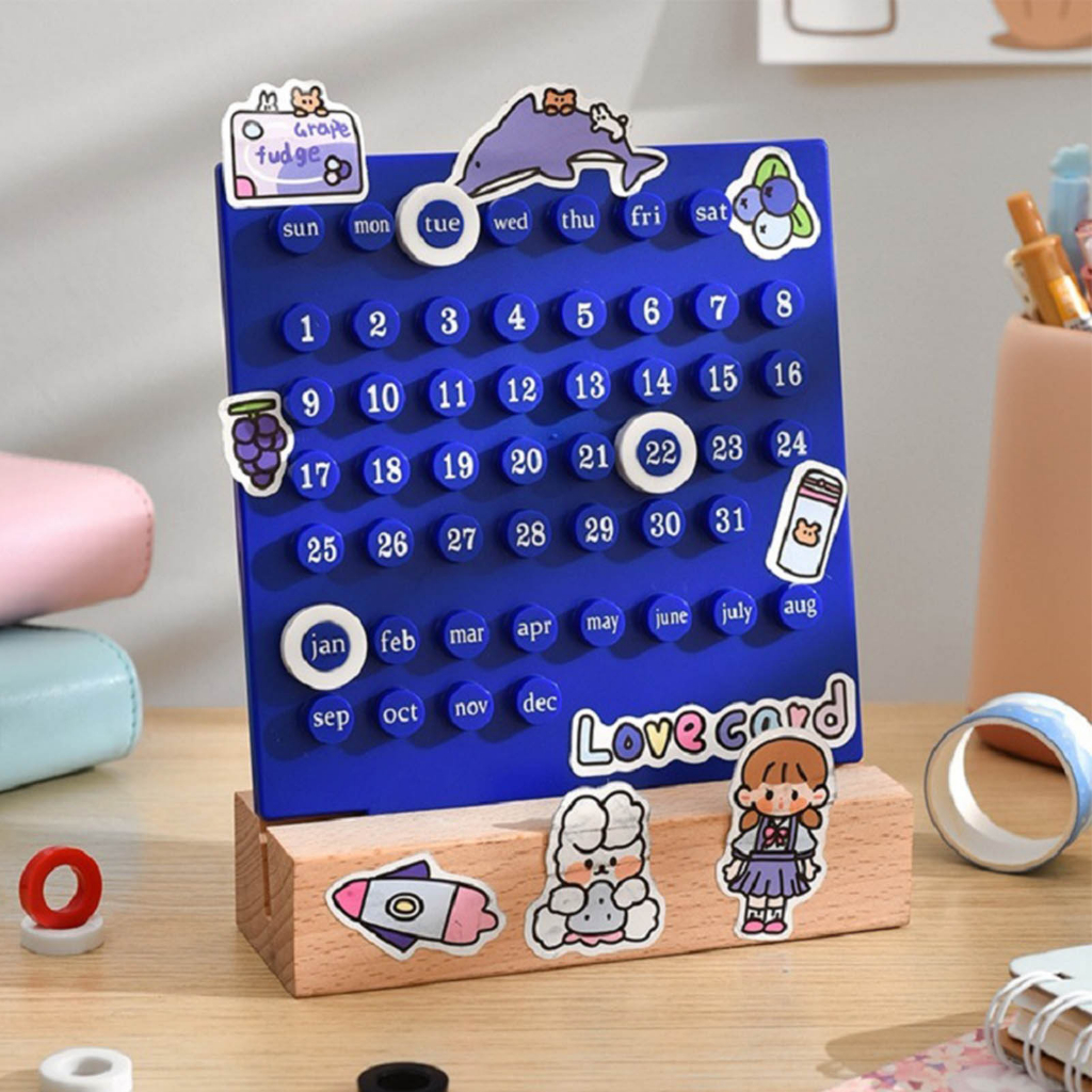 Sunny corner Có hàng sẵn Bàn Làm Việc Lập Kế Hoạch Ngày Tích Hợp Vòng Đúc Lịch Đồ Trang Trí Cho Văn Phòng Phẩm Tại Nhà DIY