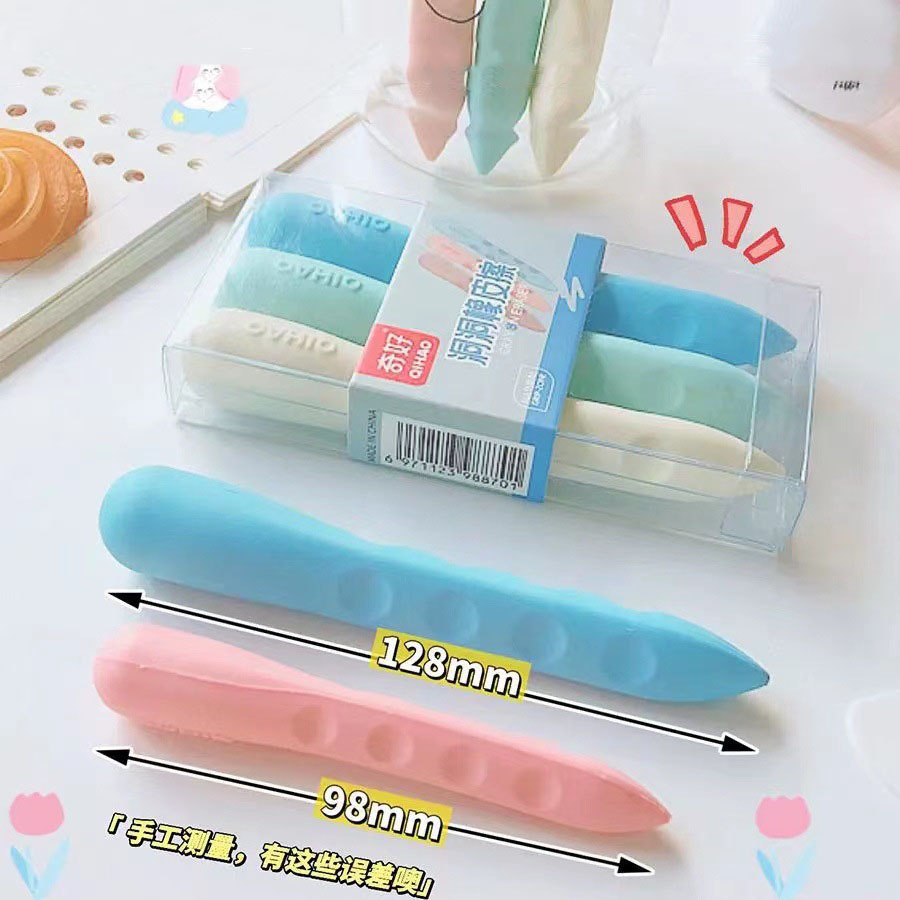 Gôm Tẩy Hình Cây Bút Hai Mặt Màu Sắc Macaron Dành Cho Học Sinh