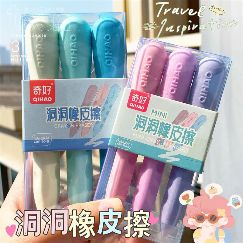 Gôm Tẩy Hình Cây Bút Hai Mặt Màu Sắc Macaron Dành Cho Học Sinh