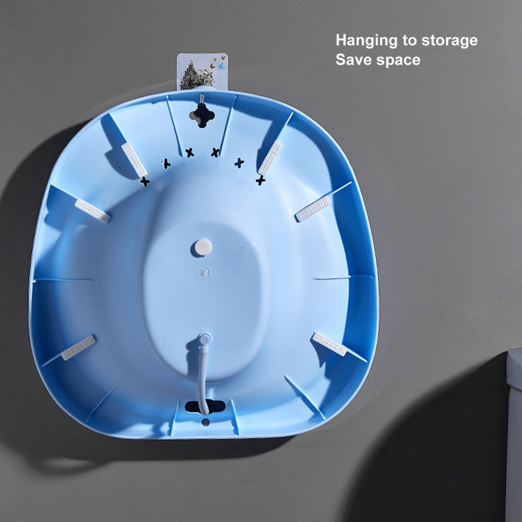 CHẬU XÔNG RỬA KÈM VÒI XỊT CHO PHỤ NỮ & MẸ SAU SINH - Thoát Nước Chống Trượt Vệ Sinh Nữ - LUCKYBABY