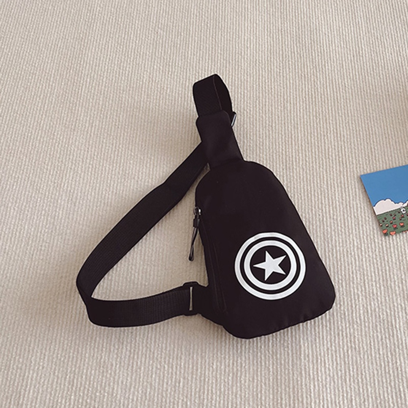 Túi Đeo Chéo Nhỏ Gọn Nhẹ In Họa Tiết Hoạt Hình Phong Cách Hàn Quốc Cho Bé