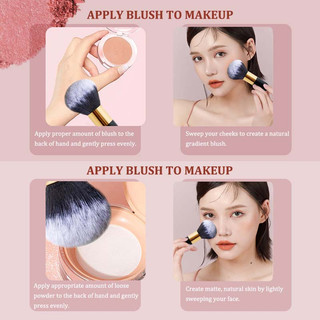 Cọ trang điểm phấn phủ / phấn má hồng Derf cỡ lớn