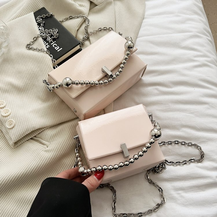 Túi Đeo Vai Hình Vuông mini Đính Ngọc Trai Thời Trang Dễ Phối Đồ Cho Nữ