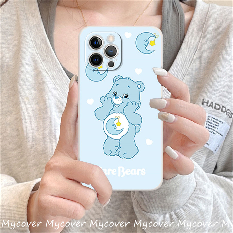 Ốp Điện Thoại Silicon Mềm Họa Tiết Gấu Hoạt Hình Cho iPhone 14 13 12 11 Pro Max X XR Xs Max 6 7 8 Plus