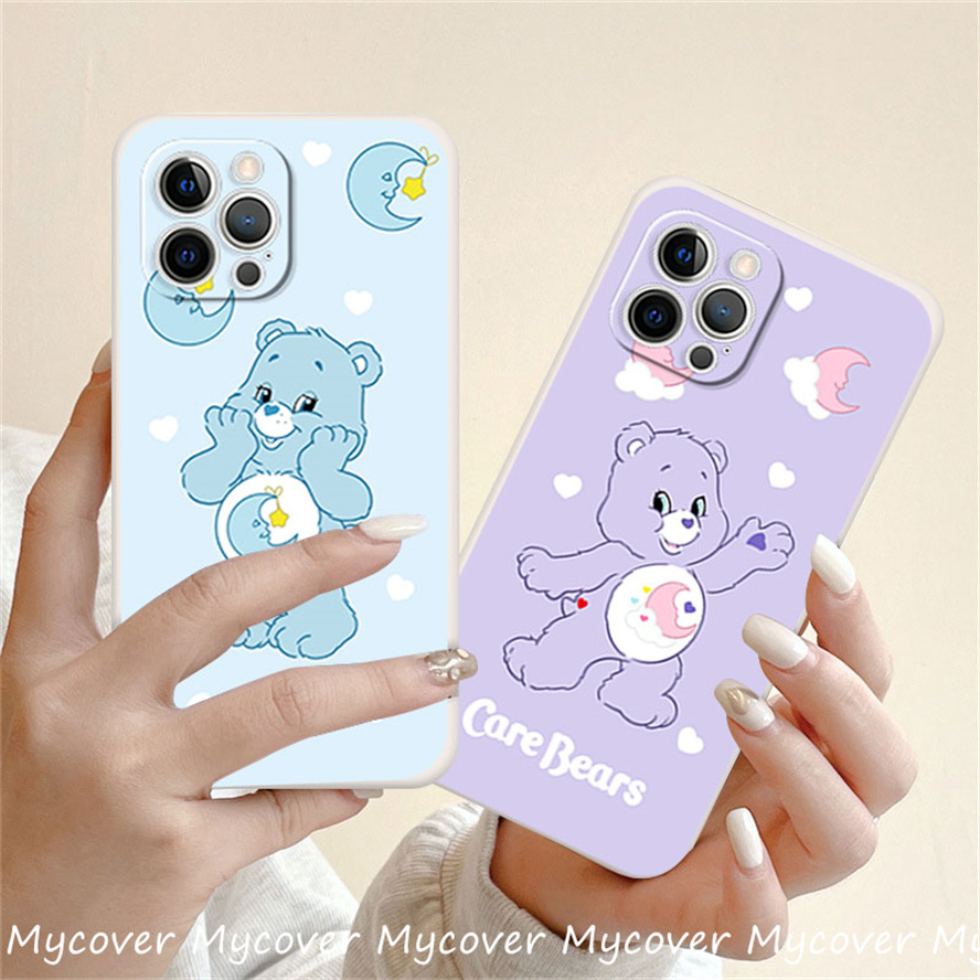 Ốp Điện Thoại Silicon Mềm Họa Tiết Gấu Hoạt Hình Cho iPhone 14 13 12 11 Pro Max X XR Xs Max 6 7 8 Plus
