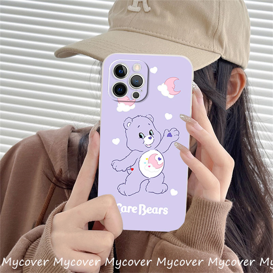 Ốp Điện Thoại Silicon Mềm Họa Tiết Gấu Hoạt Hình Cho iPhone 14 13 12 11 Pro Max X XR Xs Max 6 7 8 Plus
