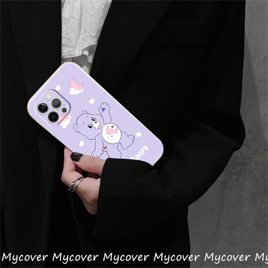 Ốp Điện Thoại Silicon Mềm Họa Tiết Gấu Hoạt Hình Cho iPhone 14 13 12 11 Pro Max X XR Xs Max 6 7 8 Plus