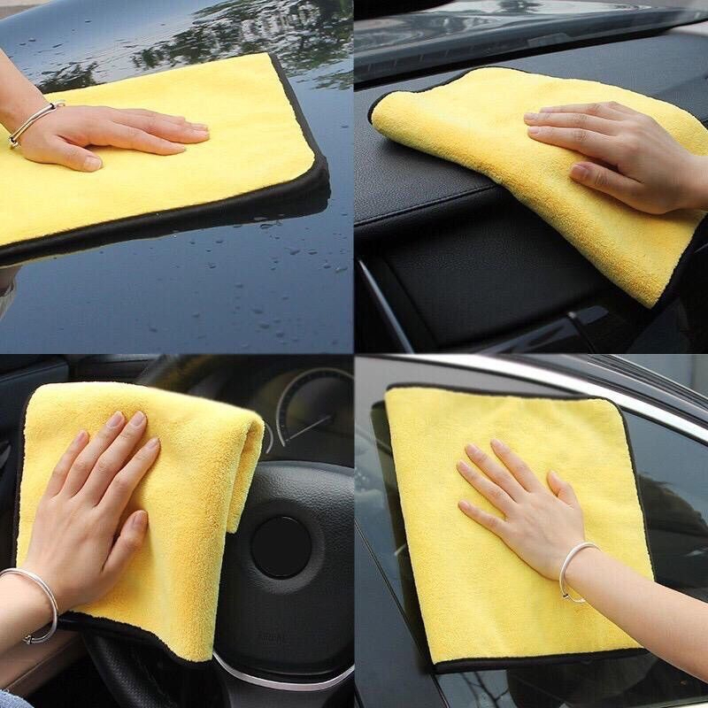 Khăn Lau Xe Hơi / Nhà Bếp Bằng Sợi Micro Thấm Hút Nước Cao Đa Năng Tiện Dụng