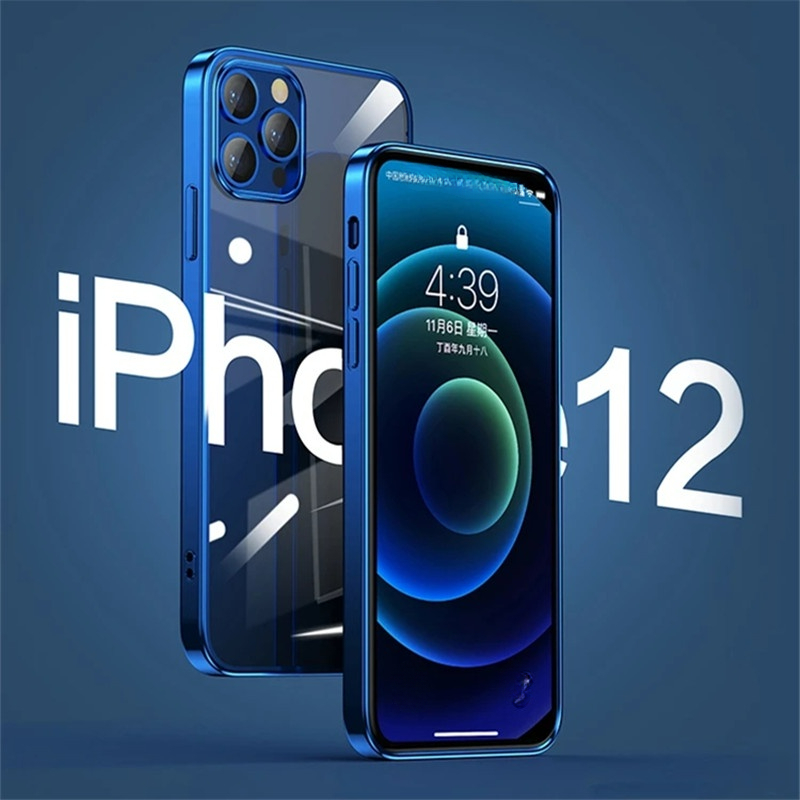 Ốp lưng viền vuông sang trọng dành cho compatible for iPhone 14 13 11 Pro Max 12 iphone x xs max xr 7 8 plus se 2020