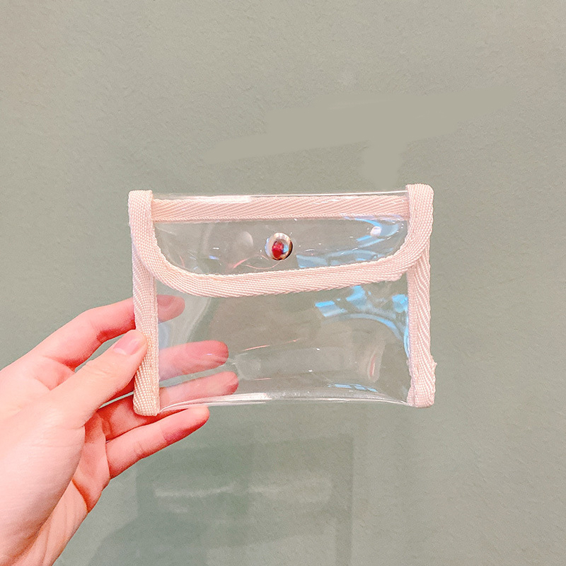 Túi Đựng Son Môi / Phấn Mắt / Trang Sức Mini Bằng Chất Liệu pvc Trong Suốt
