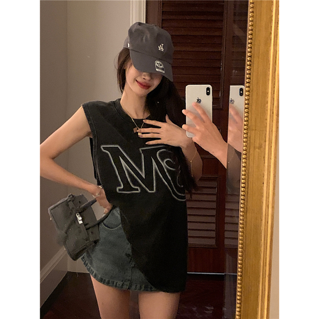 QKOOLE Áo Thun Nữ Cộc Tay Cổ Tròn Form Rộng Thời Trang Hàn