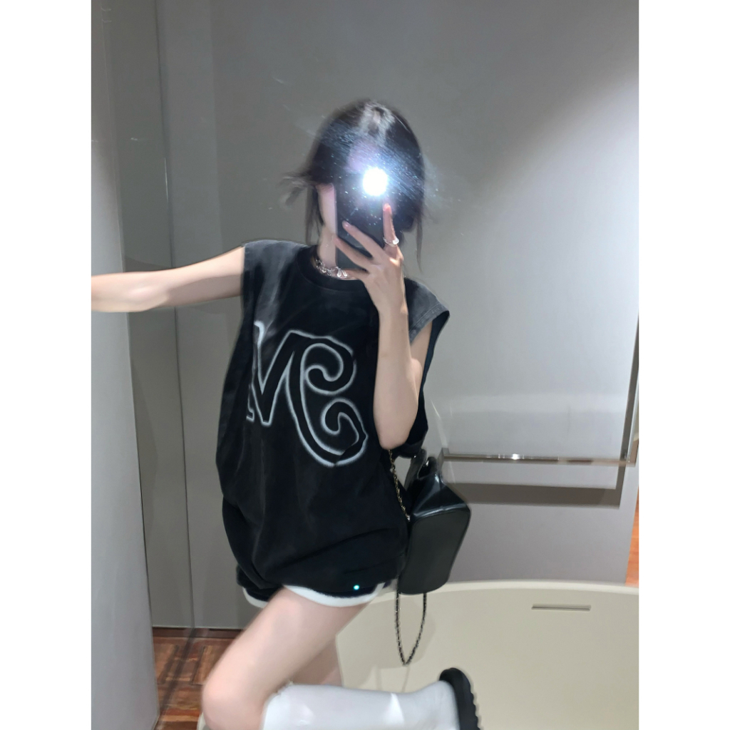 QKOOLE Áo Thun Nữ Cộc Tay Cổ Tròn Thời Trang hip hop