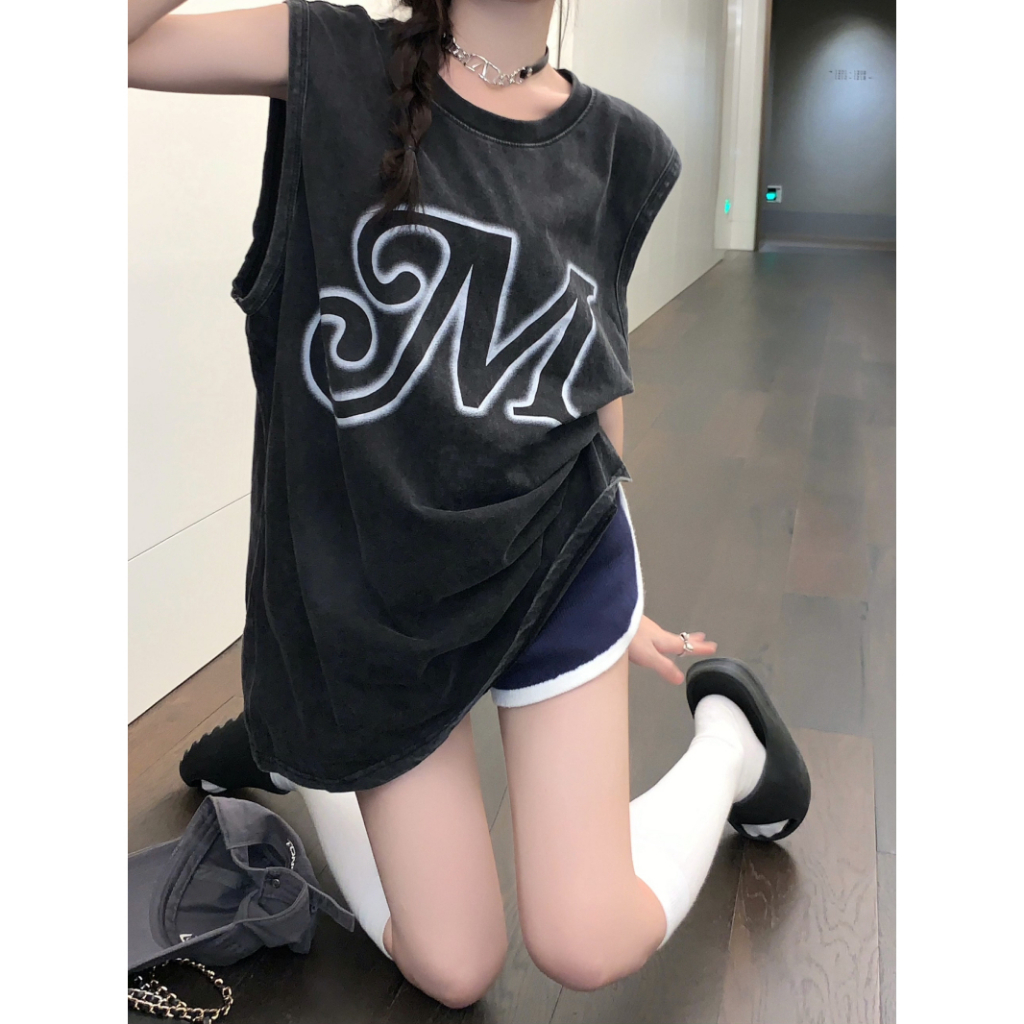 QKOOLE Áo Thun Nữ Cộc Tay Cổ Tròn Thời Trang hip hop