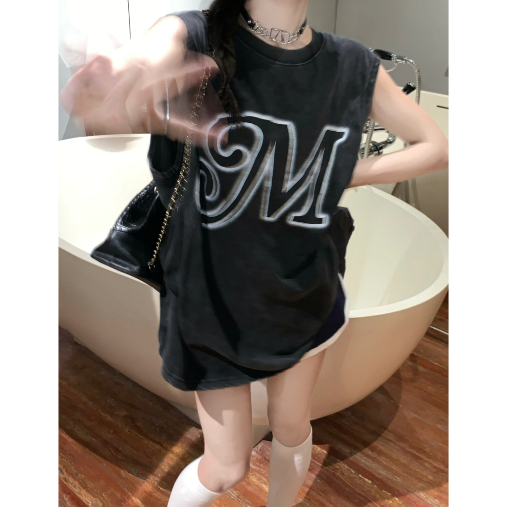 QKOOLE Áo Thun Nữ Cộc Tay Cổ Tròn Thời Trang hip hop