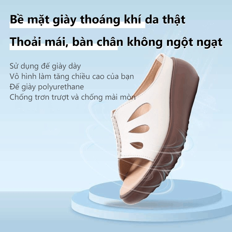 STARRY dép đế xuồng sandal giày oxford nữ Dễ thương mềm mại và thoải mái  042707