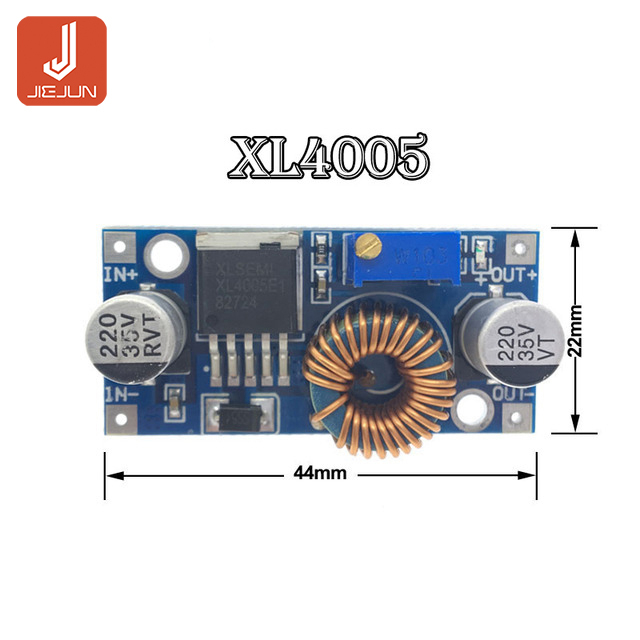 Mô Đun Hạ Áp XL4005 5A 75W XL4015 DC-DC 4-38V Xuống 1.25-36V 24V 12V 9V 5V